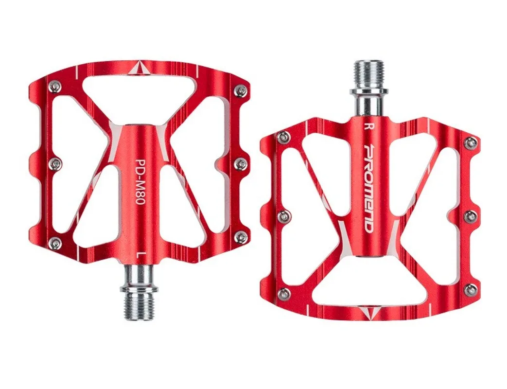 

PROMEND Mountain Bike Pedal Ultra Light Aluminum CNC 12 Pins Non Slip 3 Bearing Big Feet Pedals Pedale MTB Cycling Accessories