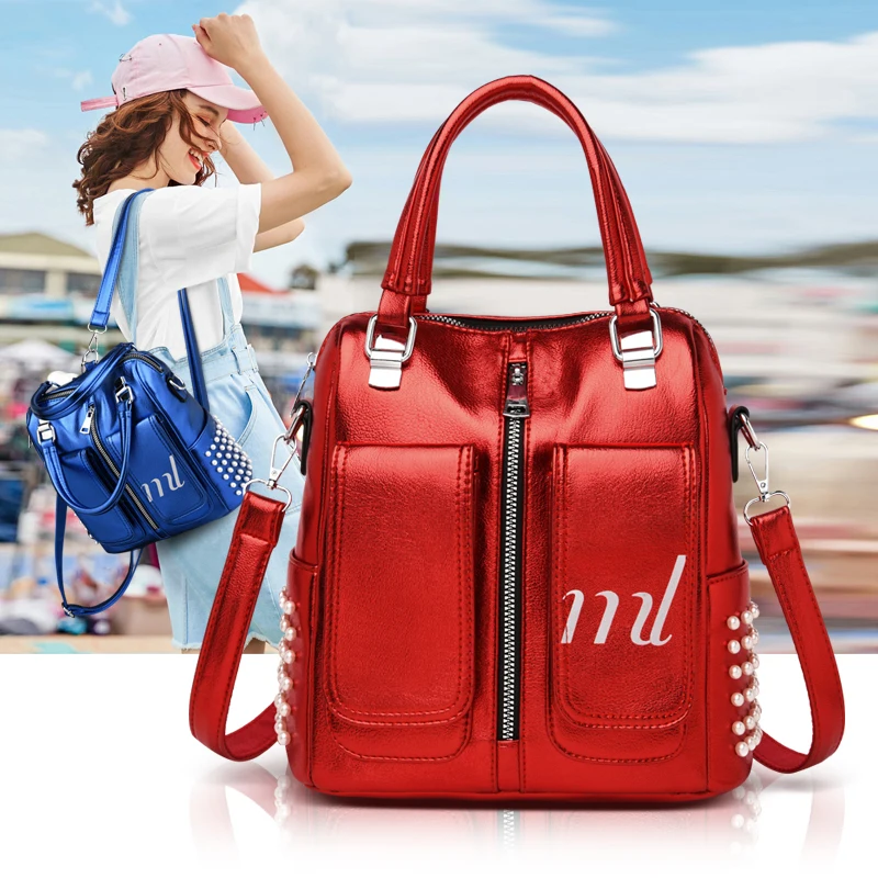 

YILIAN Backpack Women's Bag 2021 new fashion versatile ladies one-shoulder cross-body bag multi-purpose backpack on the new bag