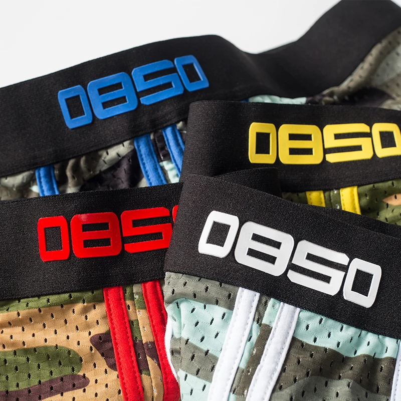 

0850 Brand Men Underwear Boxer Mesh Mens Underpants Male Panties Quick Dry U Convex Calzoncillos Hombre Boxer Shorts Camouflage