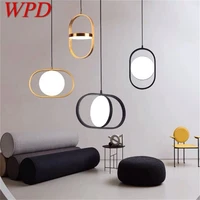 wpd nordic pendant light postmodern creative design led lamp fixtures for home decorative living room