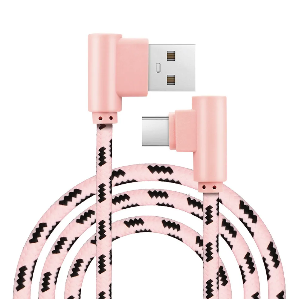 1 м USB Type C 2A для Samsung автоматическое отключение Быстрая зарядка нейлон Xiaomi