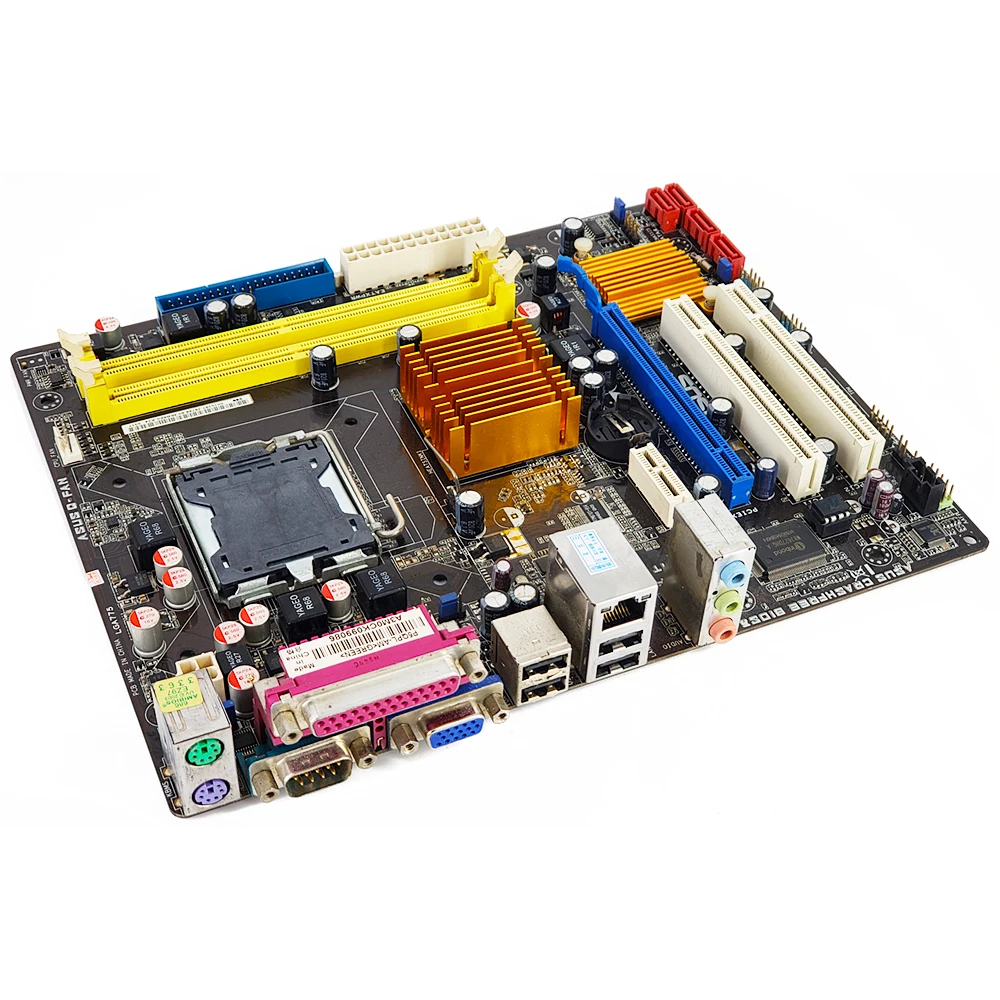 Материнская плата Asus P5QPL AM G41 Socket LGA 775 DDR2 8G SATA2 USB2.0 VGA uATX оригинальная б/у