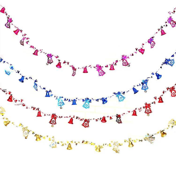 Рождественское украшение колокольчики из ротанга подвесные украшения для