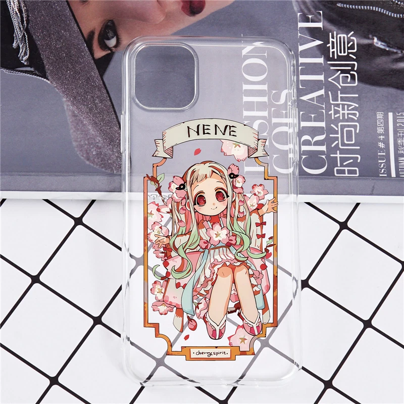 

JAMULAR Toilet Bound Hanako Kun Case for iPhone X XR XS 11 Pro MAX 7 8 6 6S Plus 9 SE 2020 Soft Transparent Phone Back Cover