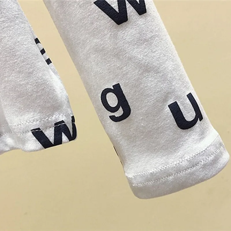 

2XL Autumn Letter Print T-Shirt Women Long Sleeve Top Pullover O-Neck Slim Tee 2021 Korean Spring Female Clothing Suitlionbutf