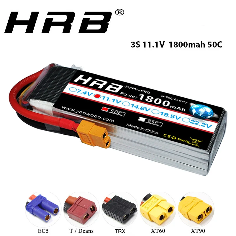 HRB 11 1 В 1800 мАч 3S 50C LiPo аккумулятор XT60 разъем для Skylark мини Шредер 200 INDY250 RC Heli Airplane UAV