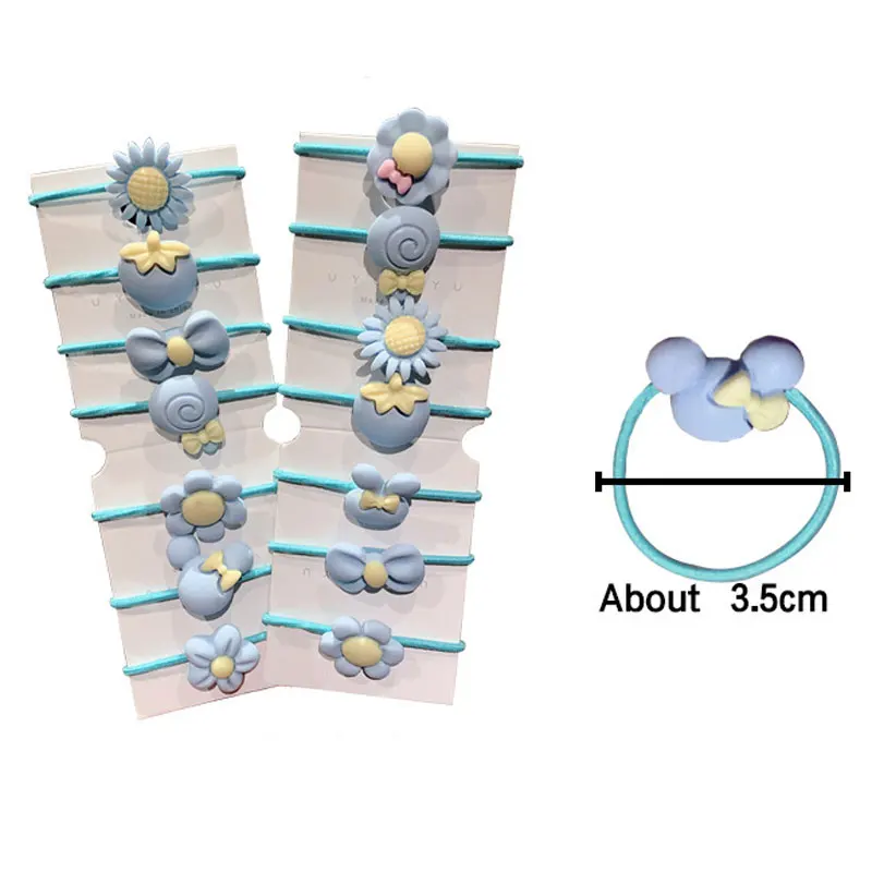 Резинки для волос 20 шт./лот 3 5 см эластичные резинки девочек мультяшное кольцо