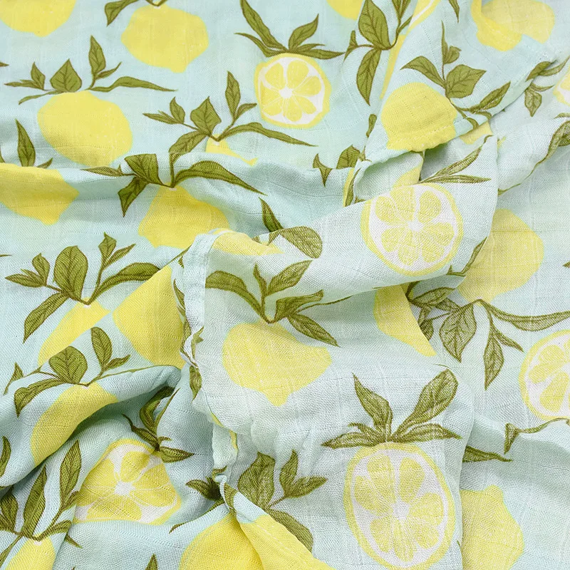 

Muslin Baby Cotton Bamboo fiber 2-layer Gauze Newborn Swaddling Blanket Baby Blankets Stroller Cover Muslin Diaper 120*120cm