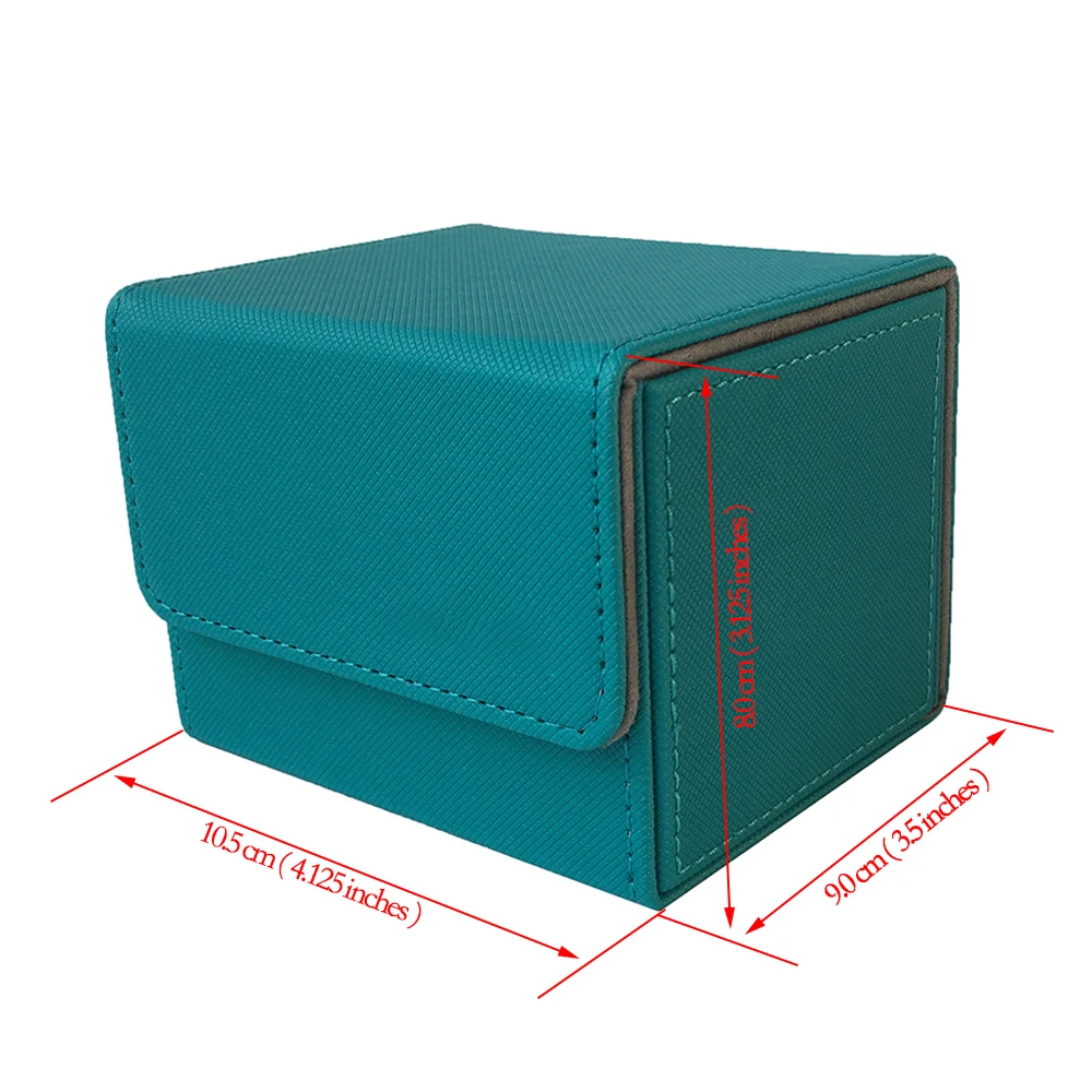 

100+ Side-Loading Card Case Deck Case Mtg Pokemon Yugioh Deck Box: Blue