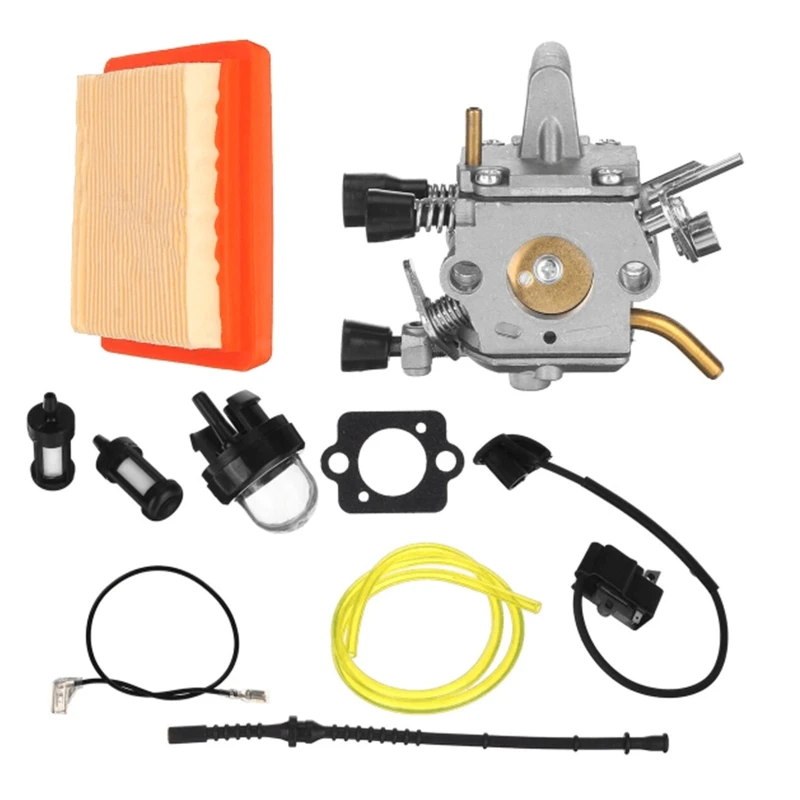 

Carburetor Air Filter Fuel Hose Kit for Stihl FS120 FS200 FS250 FS250R FS350 Trimmer