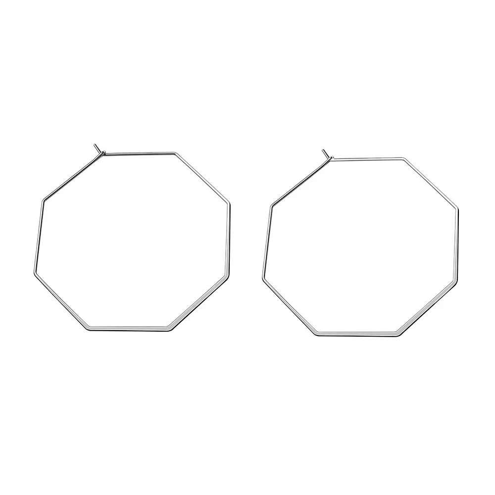 Женский из нержавеющей стали Гладкий минималистичный стиль большой узор