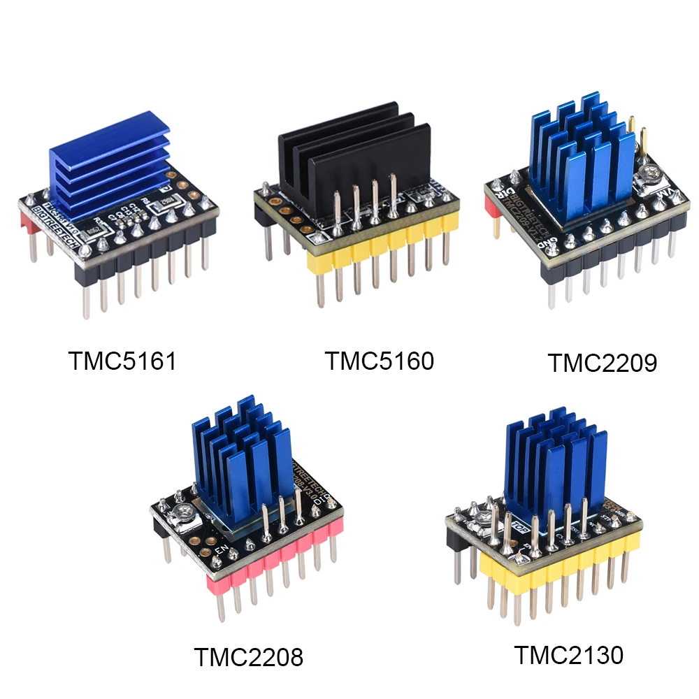 5 шт. TMC2209 TMC2208 UART TMC2130 TMC5160 TMC5161 Драйвер шагового двигателя для 3d принтера плата управления
