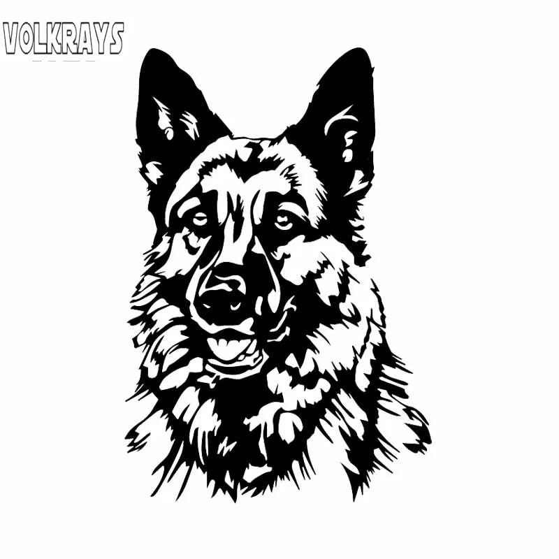 Забавная Автомобильная наклейка Volkrays аксессуары для немецкой овчарки