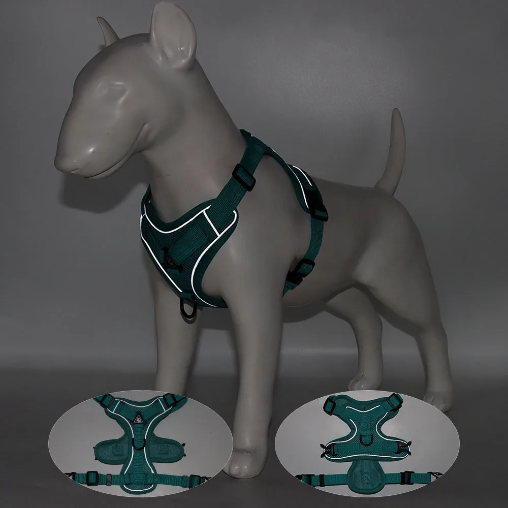 Светоотражающий Жилет для собак и кошек регулируемая шлейка без натяжения с 2