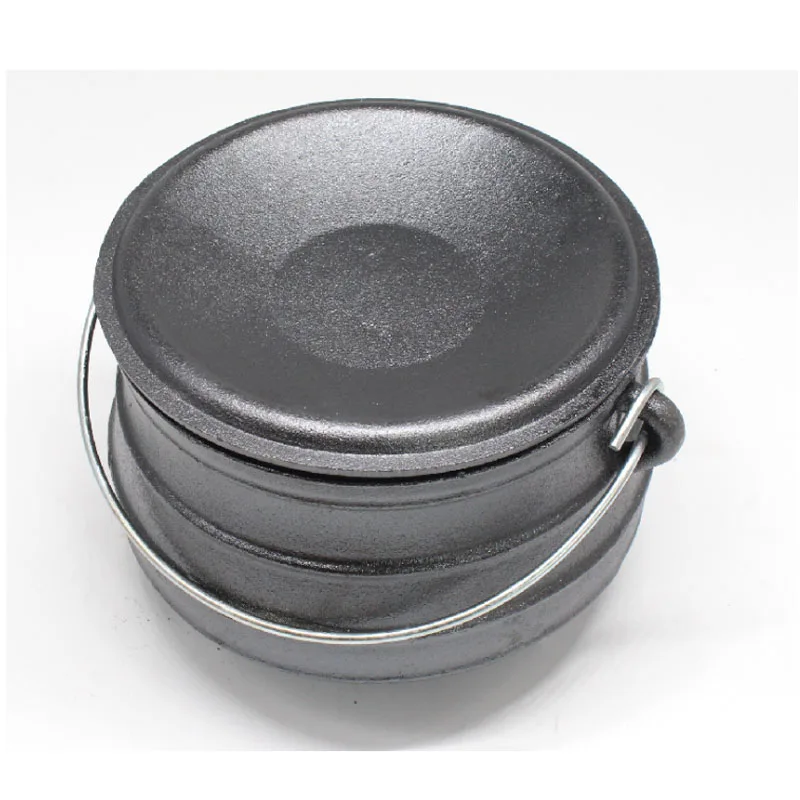 1/2 л Южная Африка # чугунная кастрюля Potjet подвесная для тушения с крышкой кемпинга