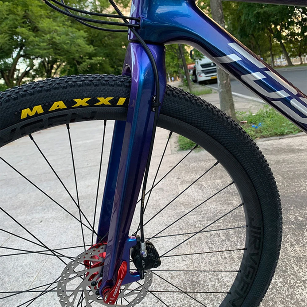 

TOSEEK Gradient color Ultra light All carbon fiber fork Compatible 26 27.5 29 er Tapered Tube for Mountain Bike MTB Bicycle Fork