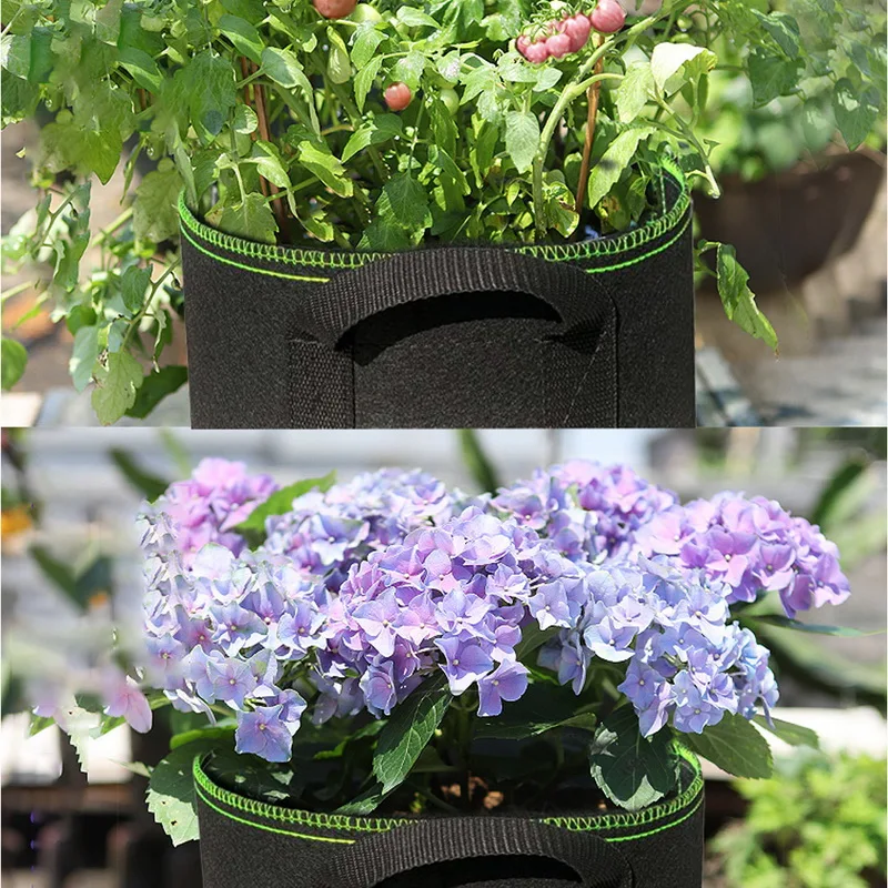 Нетканые фетровые мешки для выращивания растений 20 галлонов | Дом и сад