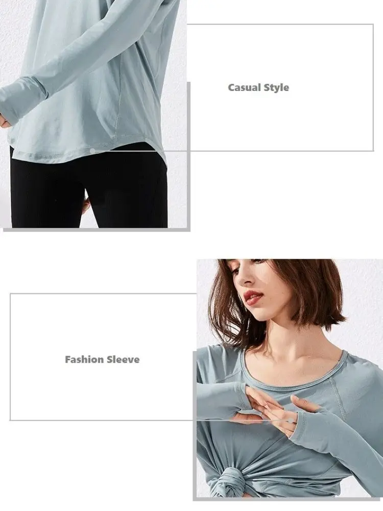 

Comfortable New Arrival Tops T Shirt Quick Dry for Women Gym Long Sleeve Running Girls Solid Clothes