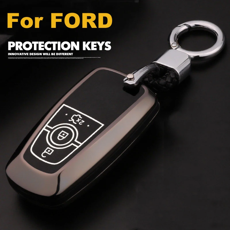 Чехол из цинкового сплава + светящийся автомобильный чехол для ключа