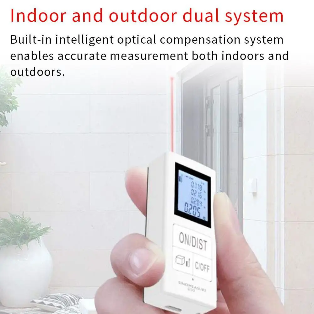 USB Перезаряжаемый 30 М мини инфракрасный дальномер Карманный ручной лазерный