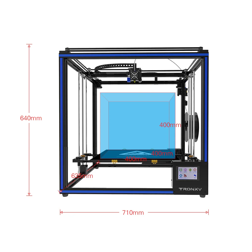 Tronxy X5SA 400 новый модернизированный Высокая точность 3D принтеры DIY Kit 400*400*400 мм