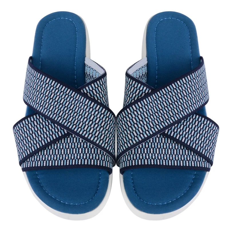 

Litthing Summer 2021 Slippers Women Shoes Platform Sandals Slides Solid Comfort Flats Cross Beach Ladies Slippers Size 35-43