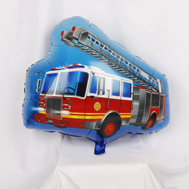 

Transportation balloons Happy Birthday kids Ice cream cart Party Decorations car baby gift bulldozer Tractor Fire truck globos