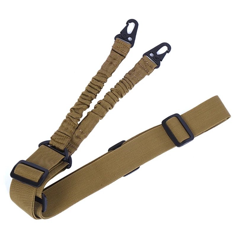 

1 pcs Adjustable Tactical 2 Point Gun Sling Shoulder Strap Outdoor Rifle Sling With Buckle Shotgun Gun Belt Hunting Gun