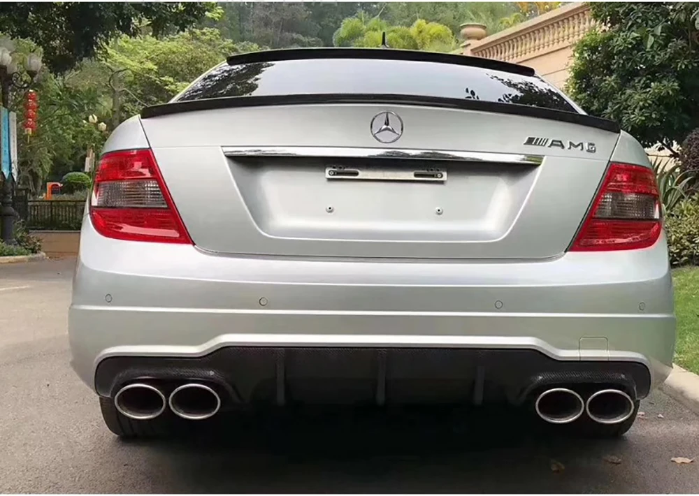 Для Benz C Class W204 спойлер на крыше ABS Материал крыла Спойлер для C180 C200 C260 C280 C300 C74 белый