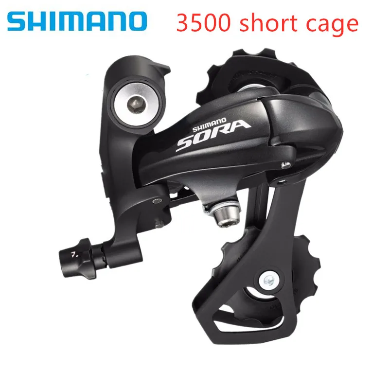 3500 Short cage Shimano Сора 3500 SS короткий задний переключатель r3000 задний переключатель SS/GS 9-скорость Задняя деталь велосипеда переключатель - Цвет: 3500 Short cage