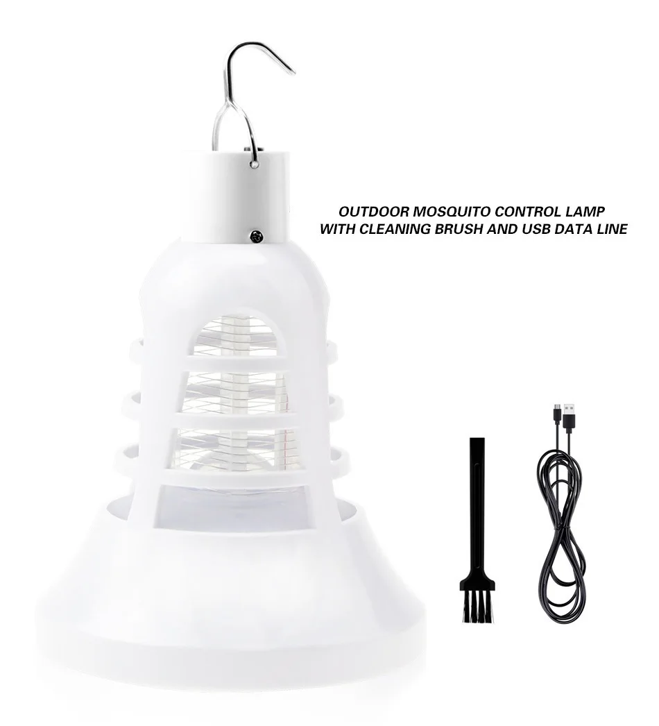 Москитная лампа для дома на открытом воздухе электрическая ударная Светодиодная