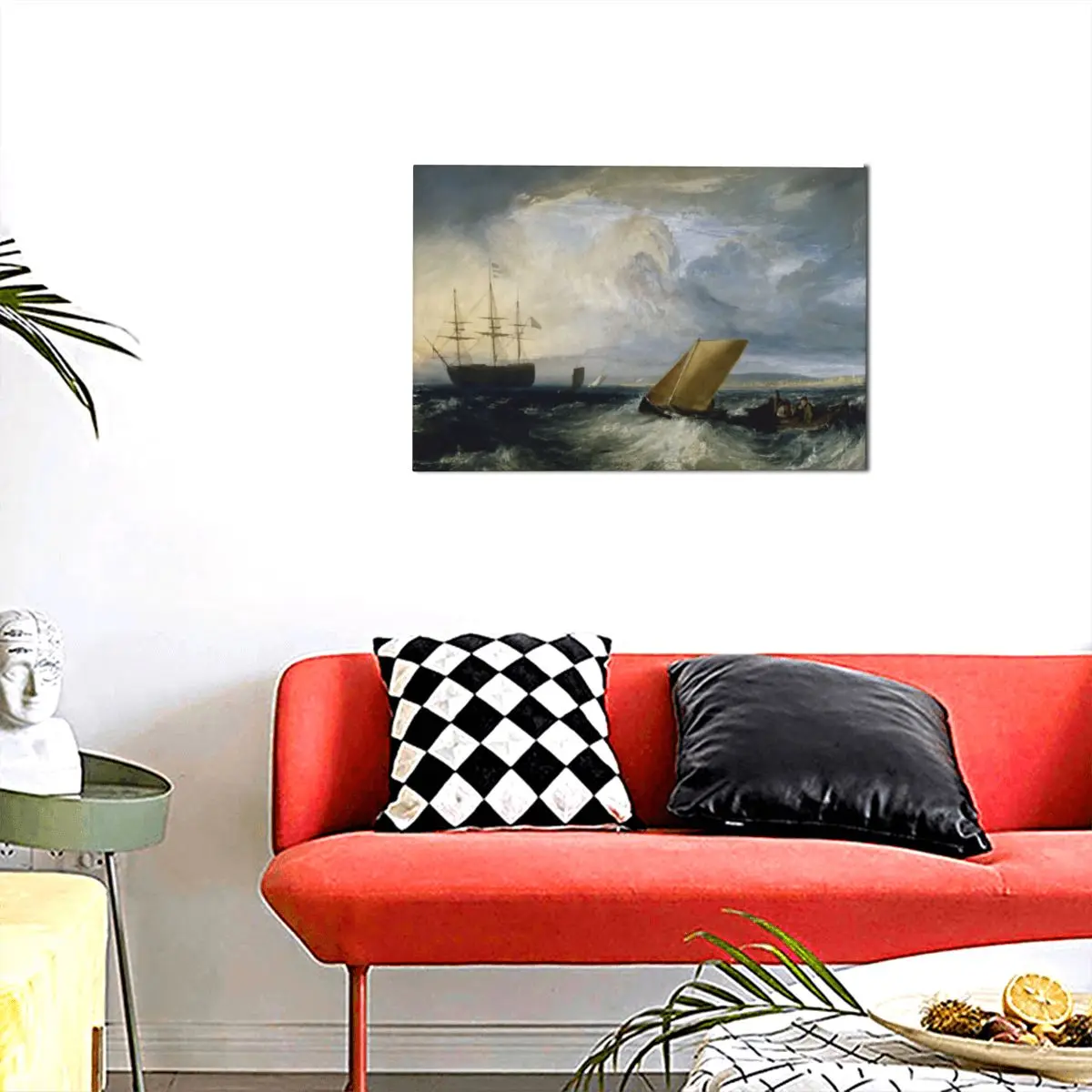 

William Turner Painting Antique Canvas Decoration Pictures Hall Fashion Room Decor