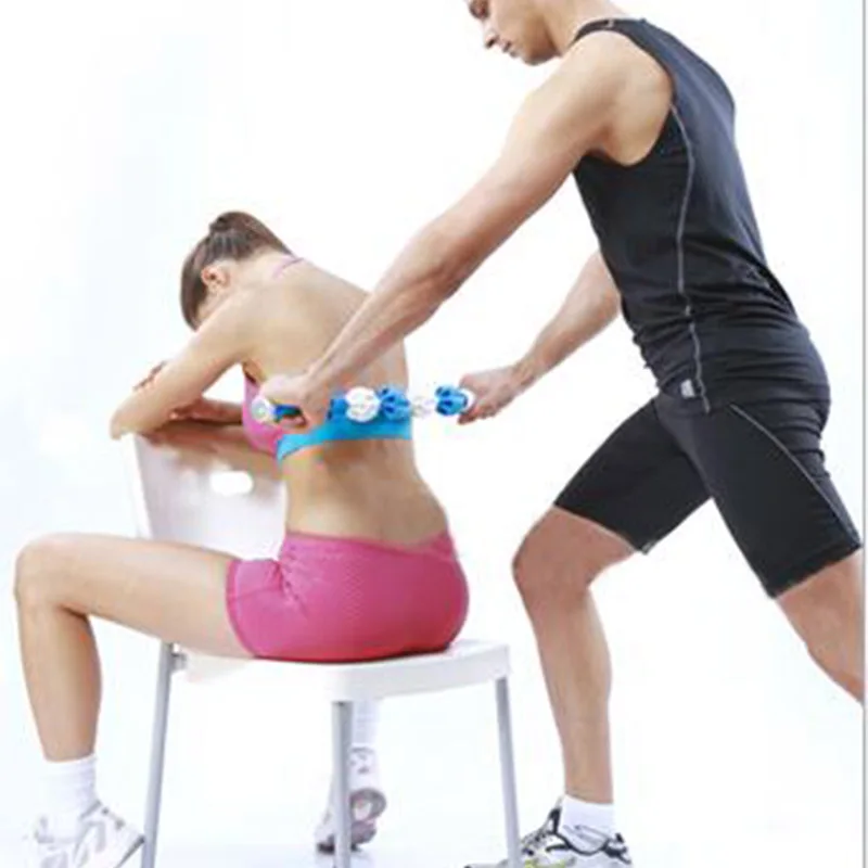 Портативный массажер для расслабления мышц массажная палочка роликовая