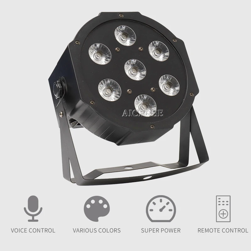 8 шт. 25 Угловые большие линзы 7x12 Вт led Par огни с пультом дистанционного управления