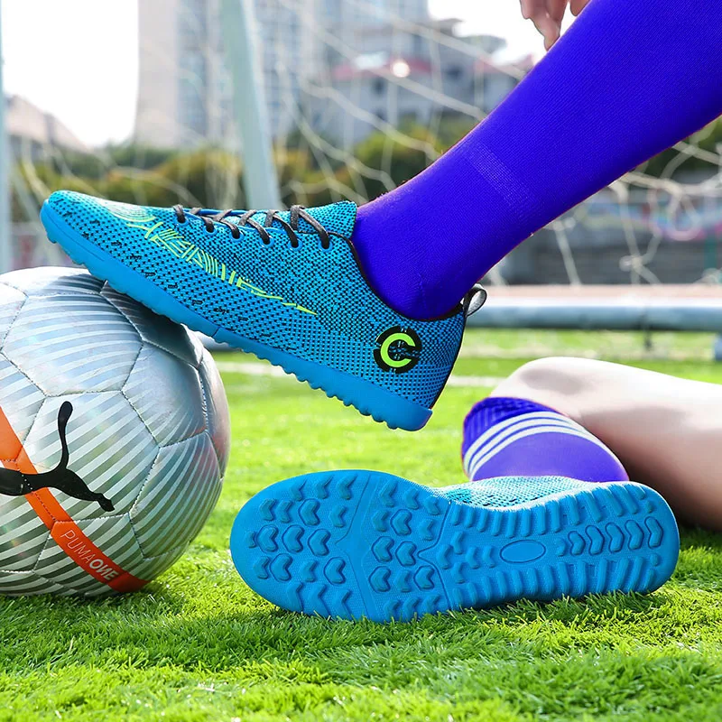 Для мужчин ЕС Размеры Большие размеры 31 43 унисекс футбольные бутсы длинные шипы