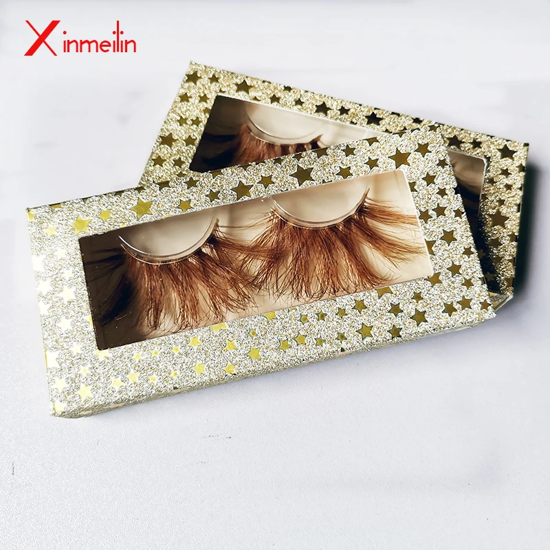 Объемные коричневые норковые ресницы 25 мм оптовая продажа натуральные