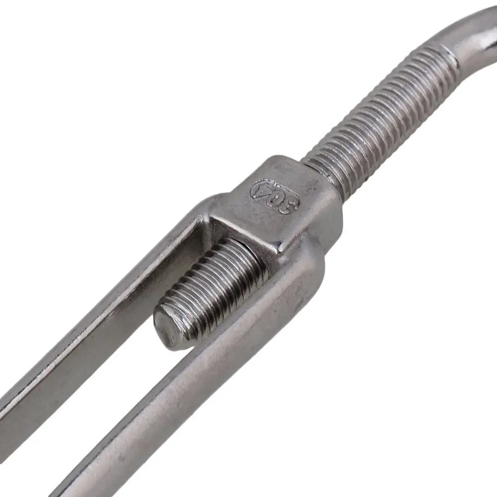 Серебряная 304 нержавеющая сталь европейский стиль глаз-глаз M8 Регулируемая