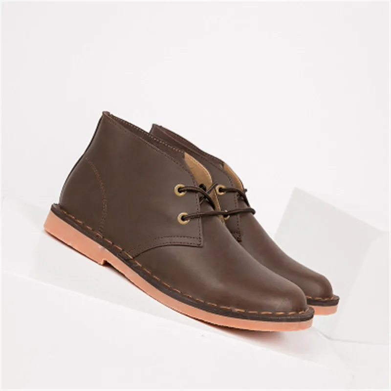 Мужские черные ботильоны из натуральной кожи ручной работы мягкие удобные