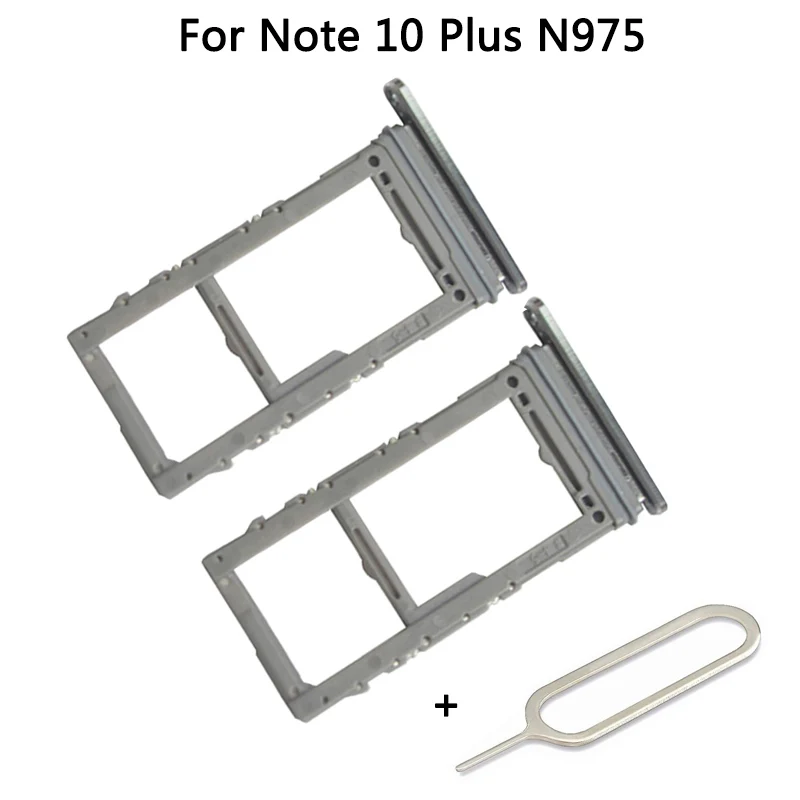 

New For Samsung Note 10+ N975 Galaxy Note10+ Note 10 Plus Sim Tray SD Card Holder Micro SD Card Adapter Slot Dual single