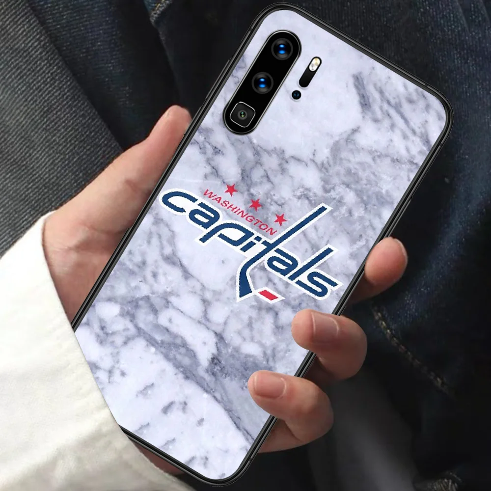 

Ice hockey capitals Alexander Phone Case For HUAWEI P 9 10 20 30 40 Lite smart Pro Z 2019 Nova 5T 6 7 i black Waterproof