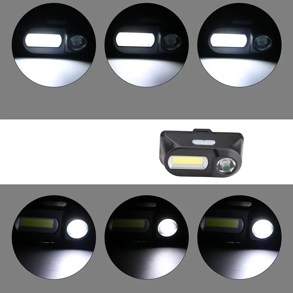 Многофункциональный Usb интерфейс зарядки головной свет Cob Открытый аварийный головной фонарик Кемпинг рыболовные Налобные фонари