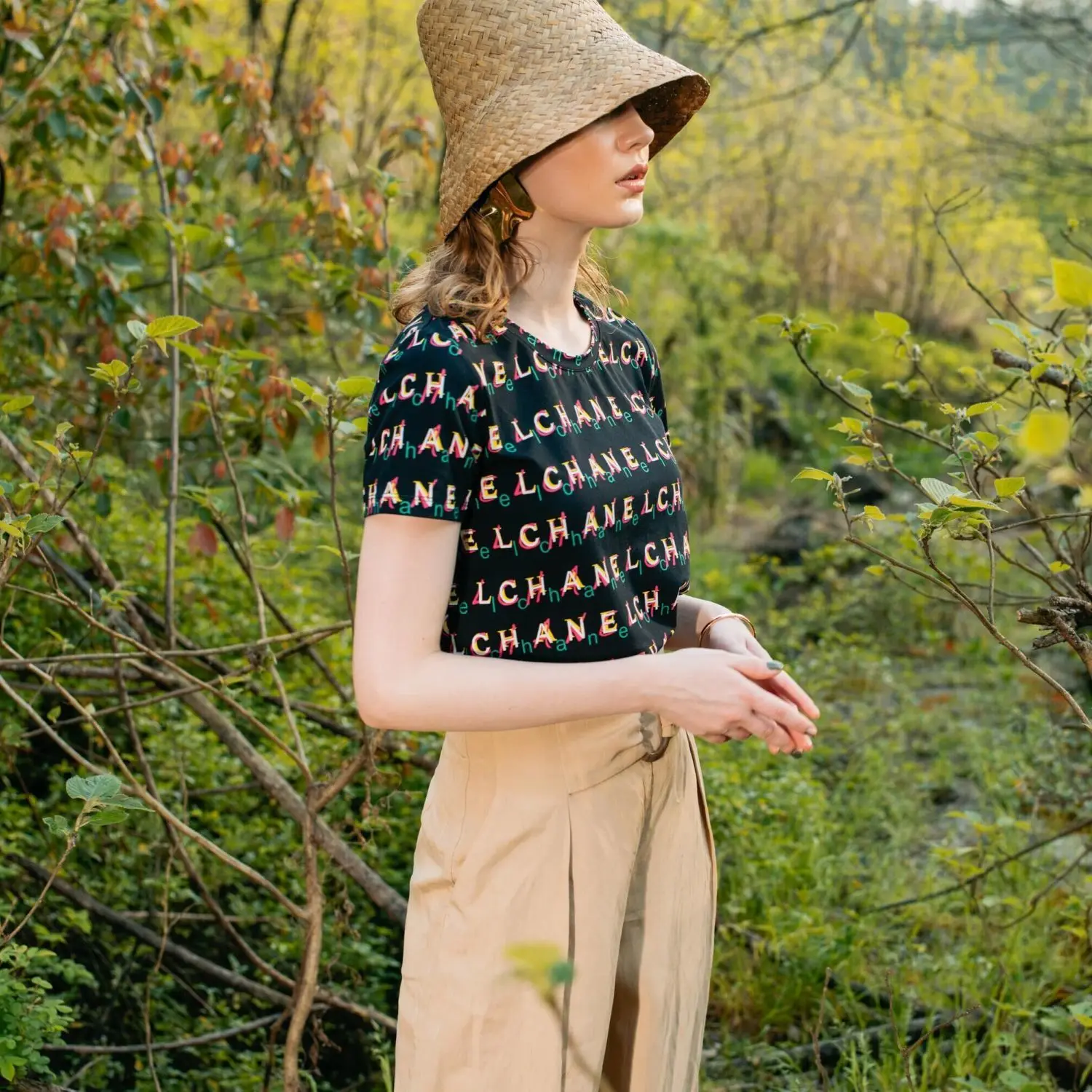 

Printed short sleeve T-shirt women's summer new 2021 women's fashion fashion slim top women's versatile trend