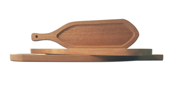 

Solid wood cake bread plate Japanese tray sushi western plate fruit plate creativity