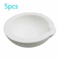 5pcsquartz crucible for jewelry refined ceramic crucible for casting gold silver and platinum outer diameter 58mm