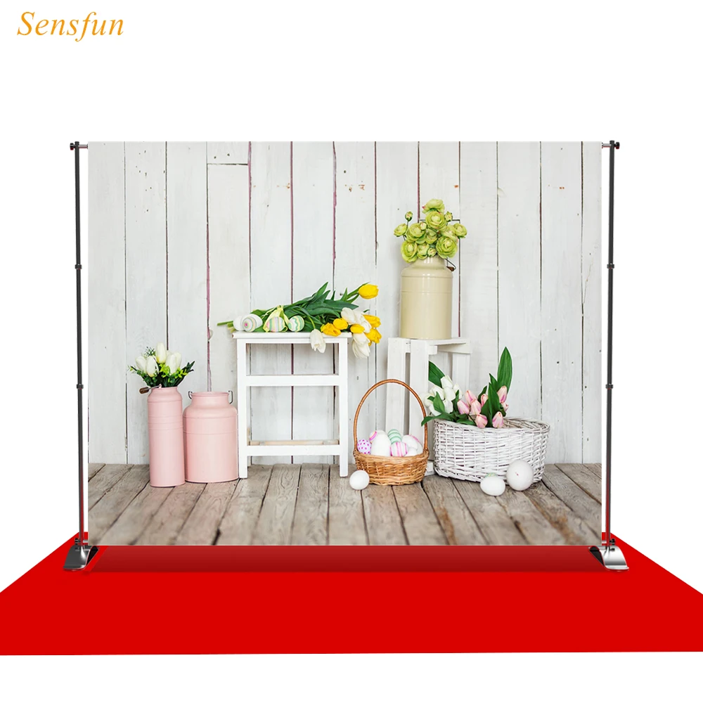 LEVOO фон для фотосъемки пасхальные яйца тюльпан деревянная доска украшение студия