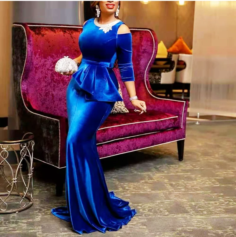 

2021 Spring and Summer New Ladies Pure Color Dress Gold Velvet Slimming Strapless Irregular Fashion Women's Skirt WE280