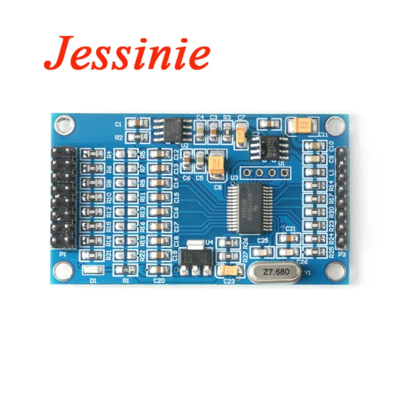 Высокоточный ADS1256 24-битный 8-канальный модуль ADC AD ADS1256IDB сбора данных 5 в интерфейс