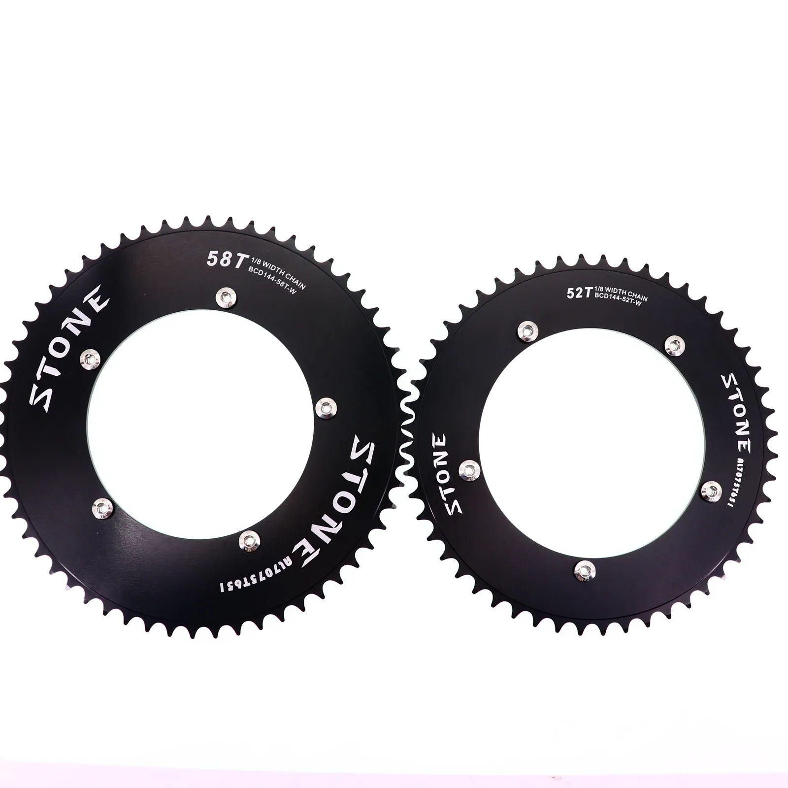 Stone 144 BCD Aero Chainring Fixed gear Track Bike Fixie Round 42T 46T 47T 48T 50T 52t 54 57t 58t 59 60t зуб 144bcd ChainWheel