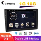 Camecho автомобильный мультимедийный плеер с разделенным экраном 10,1 дюйма, автомобильное радио, мультимедийный видеоплеер, навигация, GPS-радио, android 9, автомобильное стерео