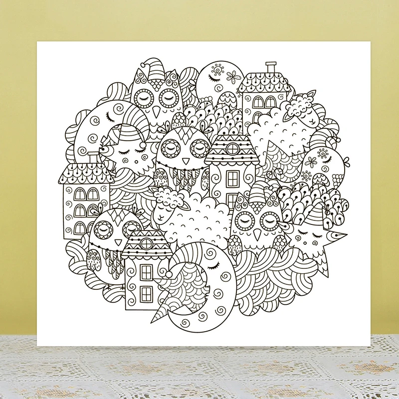 Прозрачные штампы AZSG с надписью Mr. Owl для рукоделия скрапбукинга изготовления